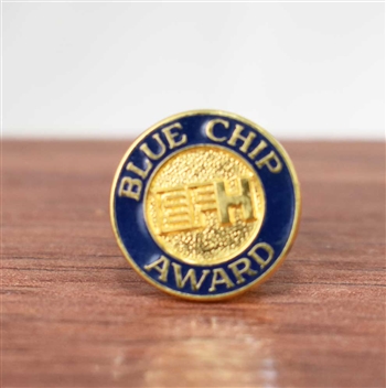 Vintage EF Hutton Blue Chip Award Lapel Pin