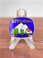 EF Hutton Blue Chip Lapel Pin - Vail, CO 1987