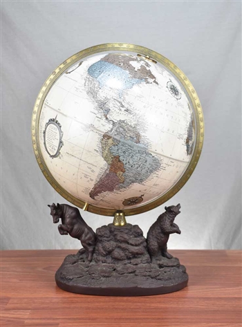 Vintage Bull & Bear Globe