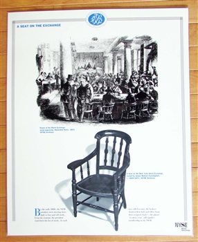 NYSE Laminated Seat on the Exchange Poster