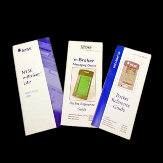 NYSE E-Broker User and Reference Guides - 2003