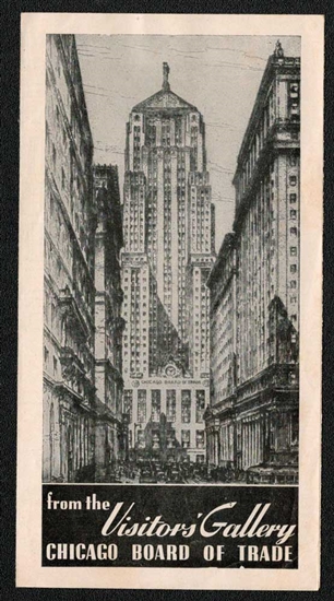 Vintage Chicago Board of Trade Brochure