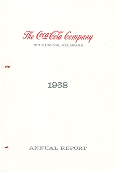 1968 Coca Cola Annual Report
