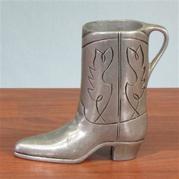 E.F. Hutton Pewter Cowboy Boot