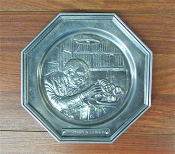 1970s Thomas Edison Stock Ticker Plate