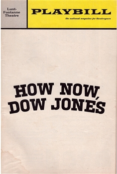 How Now, Dow Jones Playbill - Lunt-Fontanne Theatre