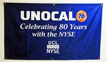 Unocal 76 NYSE 80 Years Anniversary Banner - 5'