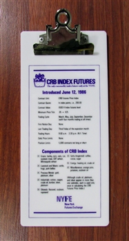 New York Futures Exchange Clipboard