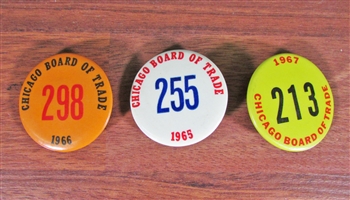 Vintage Chicago Board of Trade Floor Broker Buttons