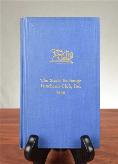 1968 Stock Exchange Luncheon Club By-Laws and Members