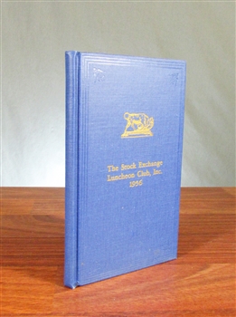 1956 Stock Exchange Luncheon Club By-Laws and Members