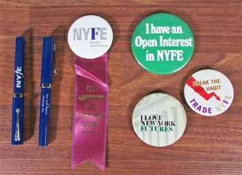 New York Futures Exchange Buttons - Vintage