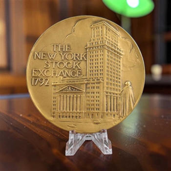 New York Stock Exchange Bull & Bear Medallion -Bronze