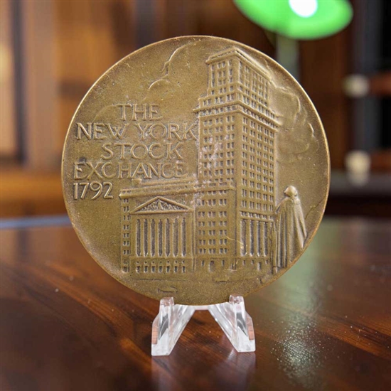 New York Stock Exchange Bull & Bear Medallion -Bronze