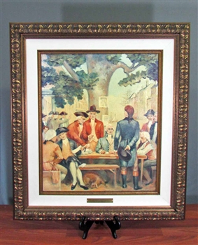 Framed Buttonwood Agreement Painting