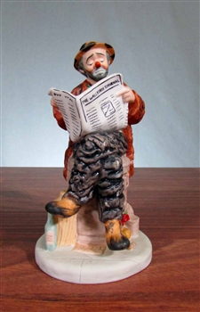 Emmett Kelly Wall Street Journal Broker Statue