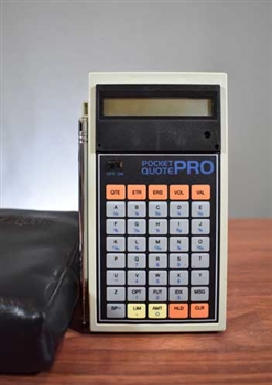 Pocket Quote Pro - 1980s Portable Stock Info System