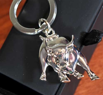 Stock Market Bull Keychain