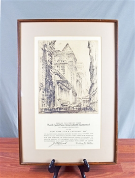 Merrill Lynch NYSE Member Certificate