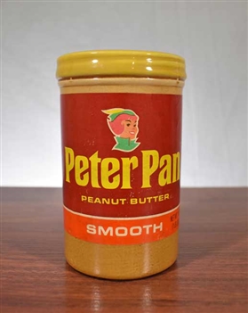 Peter Pan Peanut Butter Coin Bank - 1960s