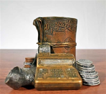 Money Vintage Pen Holder