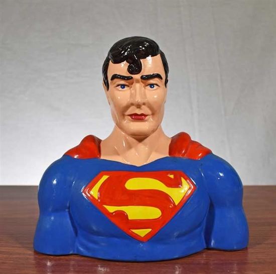 1987 Superman Coin Bank - Vintage Bank