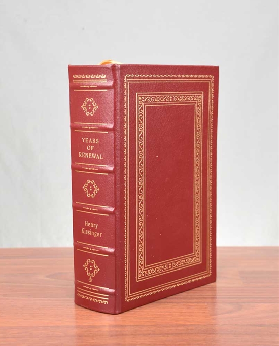 Years of Renewal Signed by Henry Kissinger - Easton Press - Leatherbound