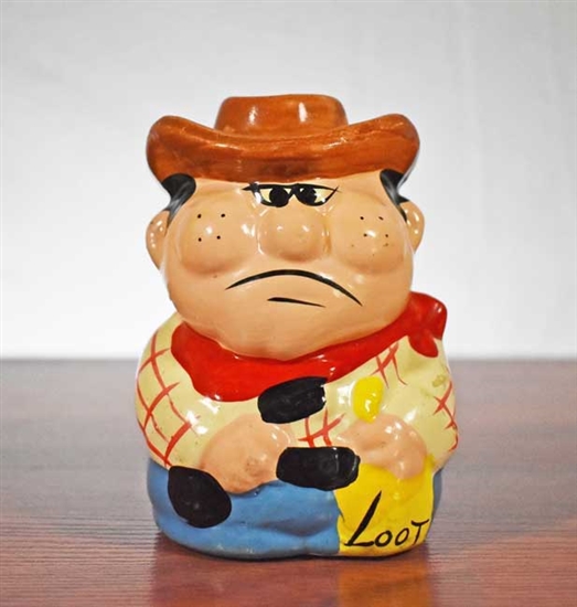 Cowboy Loot Coin Bank - Vintage Bank