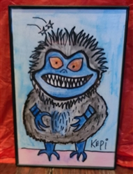 Kepi Ghoulie - Critter Framed Watercolor