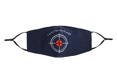 Clove Spring Range Bullseye Target Mask (Navy)