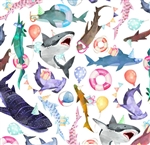 Shark Party Wholesale Packaging Gift Wrap
