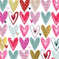 Pretty Hearts Wholesale Packaging Gift Wrap