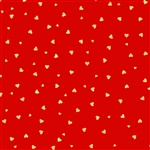 Gold Red Hearts Wholesale Packaging Gift Wrap