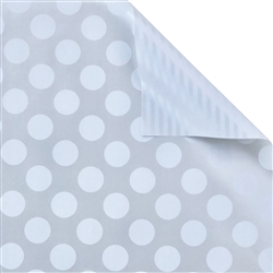 Pearl Dot And Stripe Reversible Gift Wrap