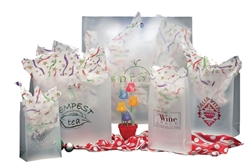 Clear Frosted Die Cut Handle Poly Bags