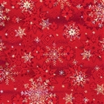 Red Holographic Snowflake