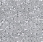 Silver Foil Embossed Satin Gift Wrap