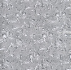 Silver Foil Embossed Satin Gift Wrap