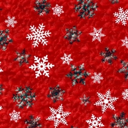 Red White Metallic Snowflake Wholesale Gift Wrap Packaging