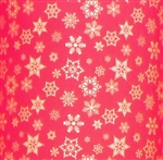 Red Gold Snowflakes Wholesale Gift Wrap