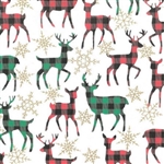 Plaid Deer  Gift Wrap