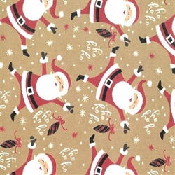 Santa Tizer Embossed  Gift Wrap