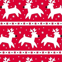 Natural Reindeer Embossed  Gift Wrap