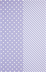 Lavender Dots & Stripe Reversible Wholesale Gift Wrap