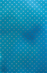 Blue Dots On Metallized Wholesale Gift Wrap