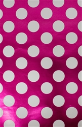 Raspberry White Dots Wholesale Gift Wrap