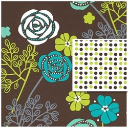 Floral Dots Double Sided Design Wholesale Gift Wrap Special Promo