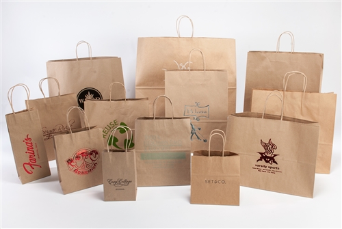10 x 10 x 10 Premium EcoPlus™ Natural Kraft Paper Shopping Bag