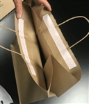 Natural Kraft Paper Peel & Seal Wholesale Take Out Bags