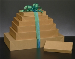 Natural Kraft Varnish Stripe Wholesale Apparel Boxes